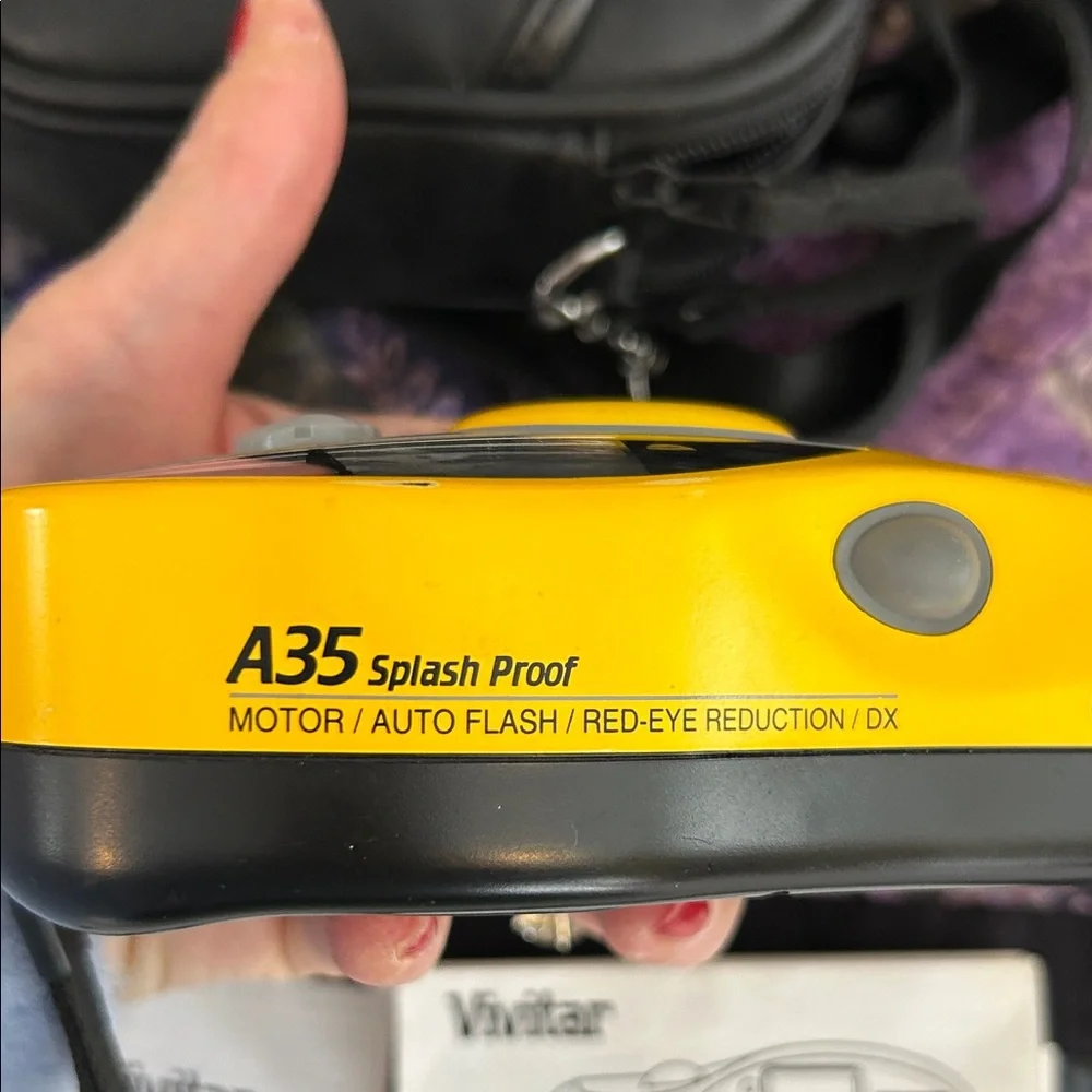 A35 Splash Proof Vivitar Yellow Camera